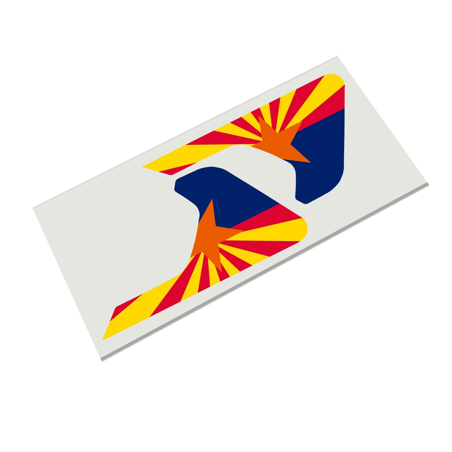 Arizona State Flag 2pc Vinyl Fender Decal - Fits Jeep Wrangler JL/Jeep Gladiator JT 2018+