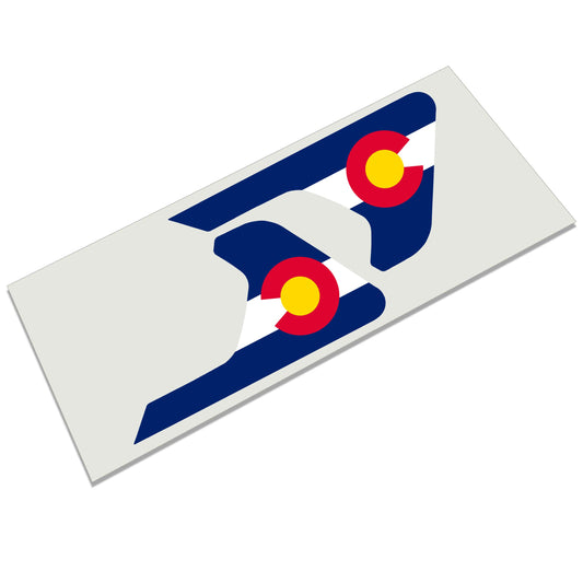 Colorado State Flag 2pc Vinyl Fender Decal - Fits Jeep Wrangler JL/Jeep Gladiator JT 2018+