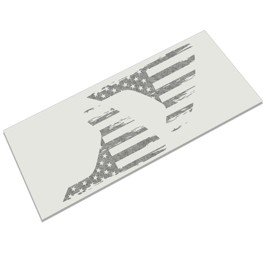 Distressed American Flag 2pc Fender Vent Vinyl Transfer Decals for Jeep Wrangler JL/Jeep Gladiator JT 2018+