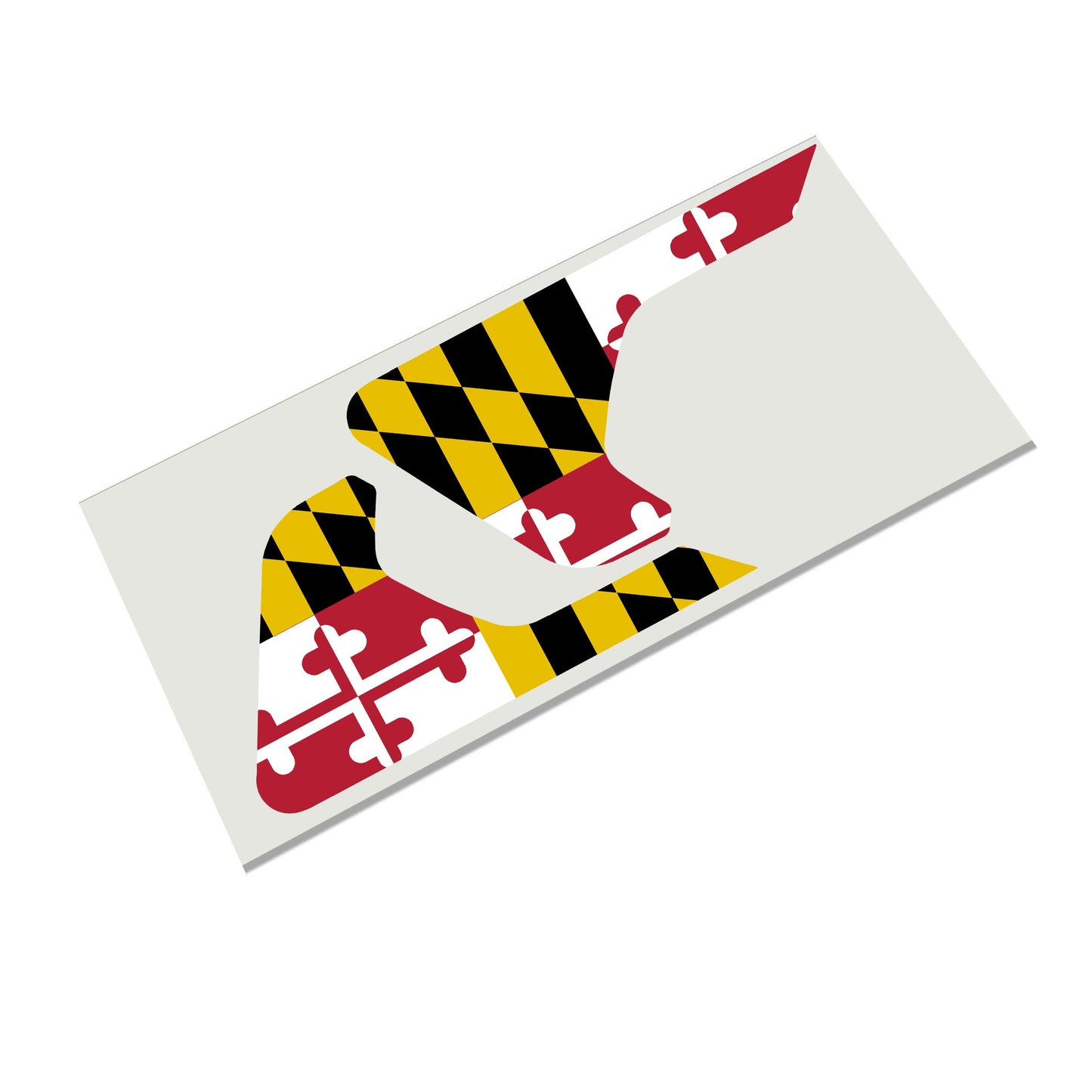 Maryland State Flag 2pc Vinyl Fender Decal - Fits Jeep Wrangler JL/Jeep Gladiator JT 2018+