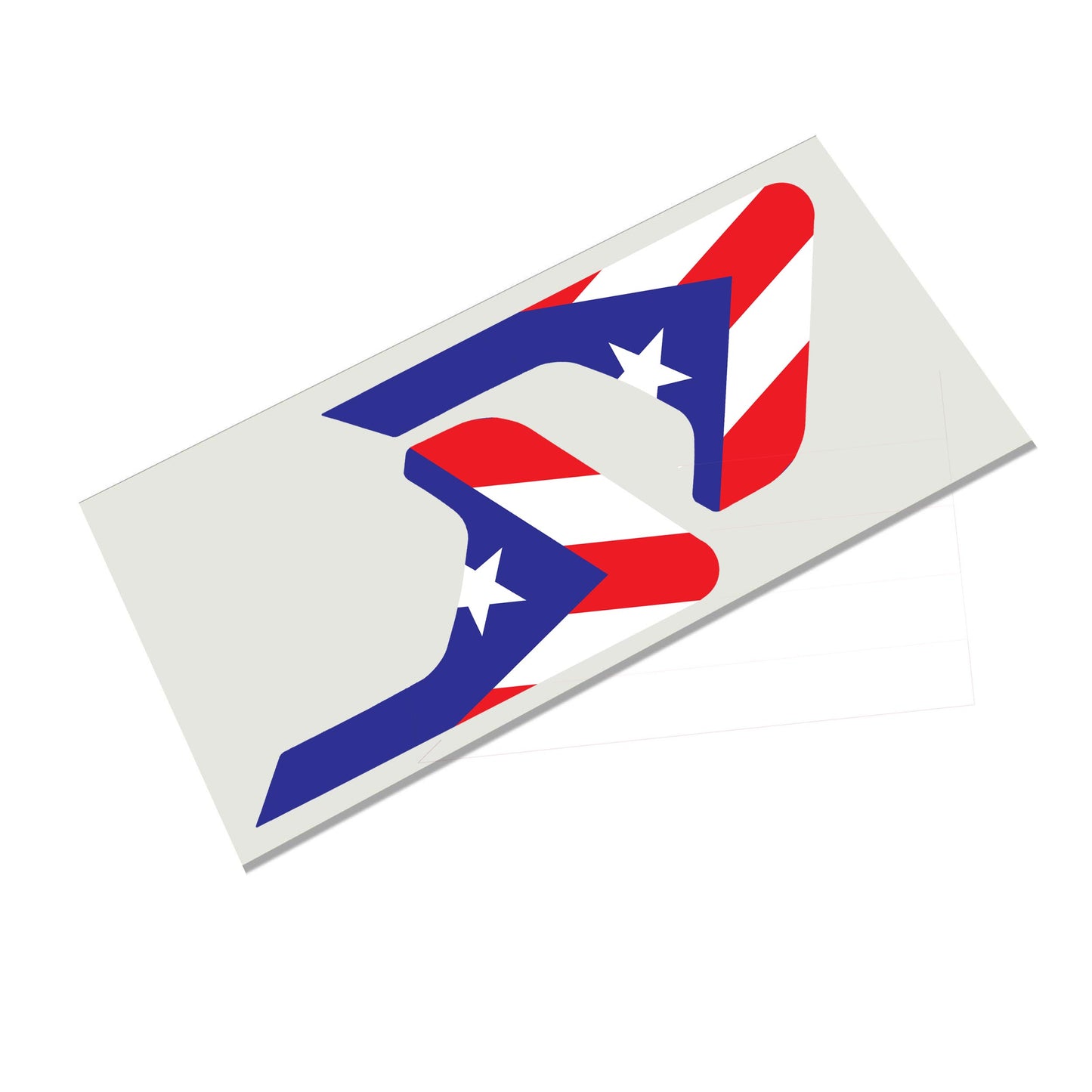 Puerto Rico Flag 2pc Vinyl Fender Decal - Fits Jeep Wrangler JL/Jeep Gladiator JT 2018+