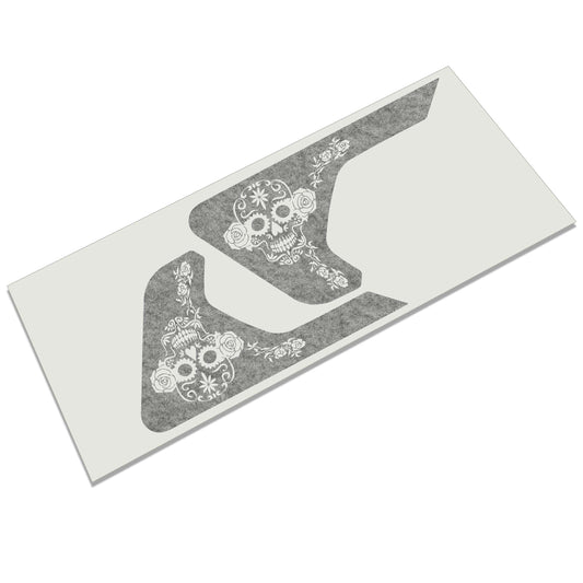 Dia de Los Muertos Sugar Skull 2pc Fender Vent Transfer Decals for 18+ Wrangler JL JLU Gladiator JT