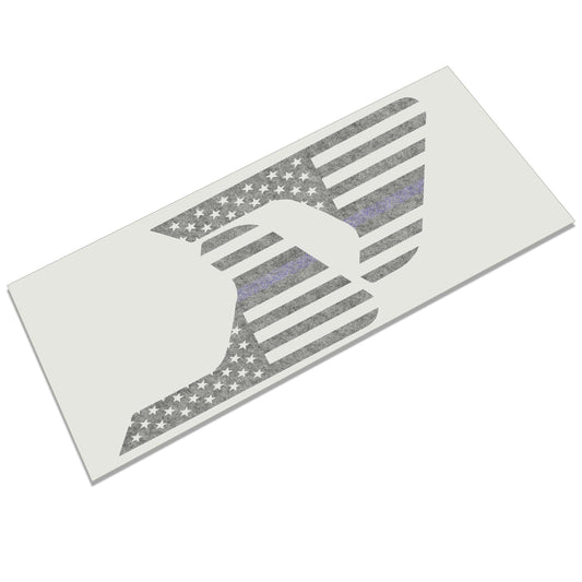 Thin Blue Line American Flag Fender Vent Vinyl Transfer Decal - Fits Jeep Wrangler JL/Jeep Gladiator JT 2018+