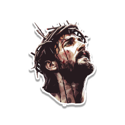 Jesus Crown of Thorns Vinyl Sticker