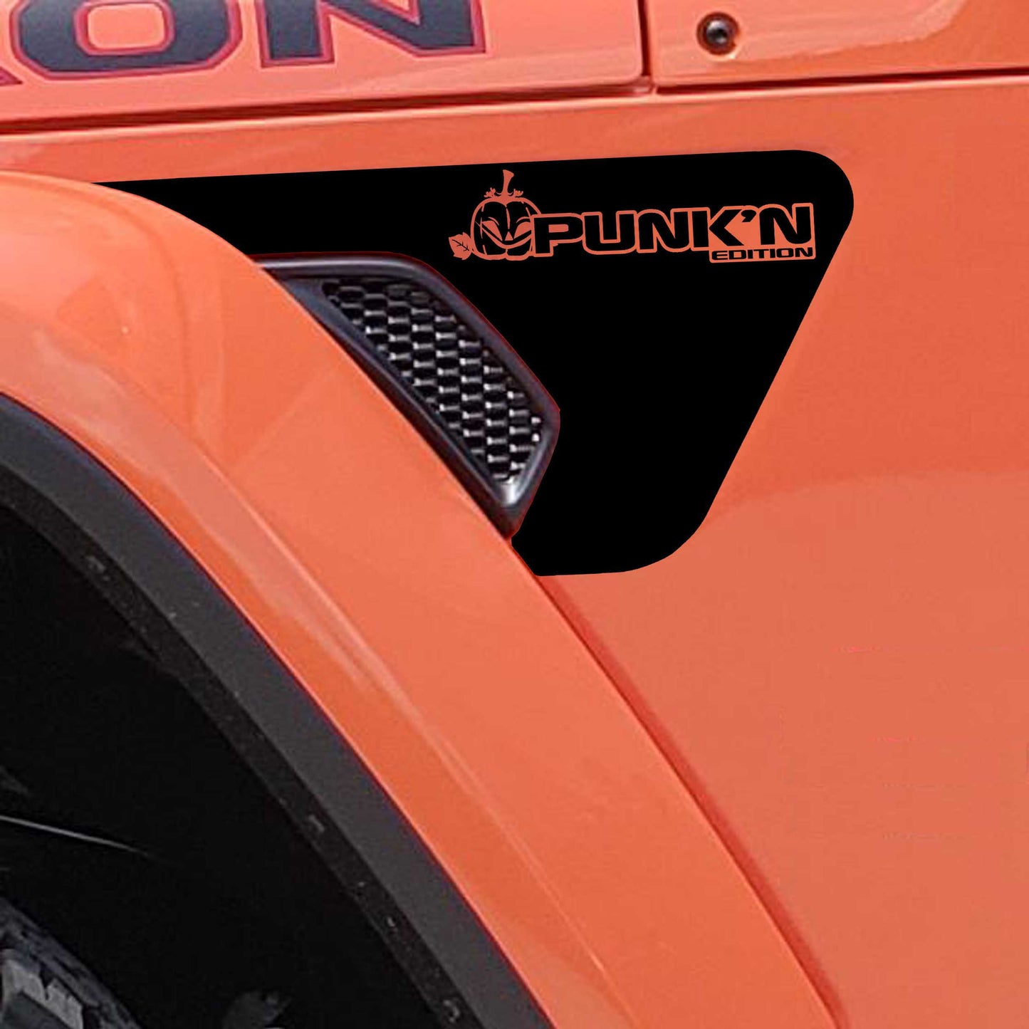 Punk'N Edition 2pc Fender Vent Vinyl Transfer Decals for 18+ Wrangler JL JLU Gladiator JT