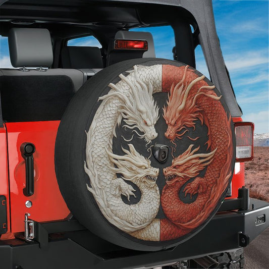 Balance of the Dragons Spare Tire Cover With Backup Camera Hole