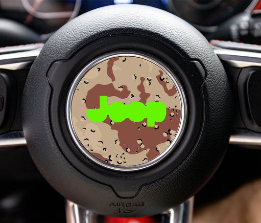 Sand Desert Camouflage Steering Wheel Decal Overlay