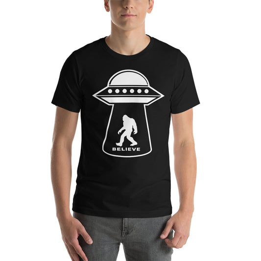 Believe UFO Bigfoot Short-Sleeve Unisex T-Shirt
