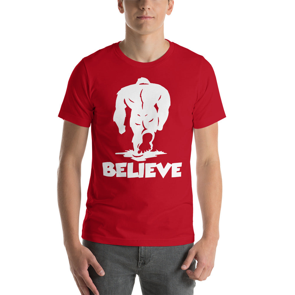 Bigfoot Believe Short-Sleeve Unisex T-Shirt